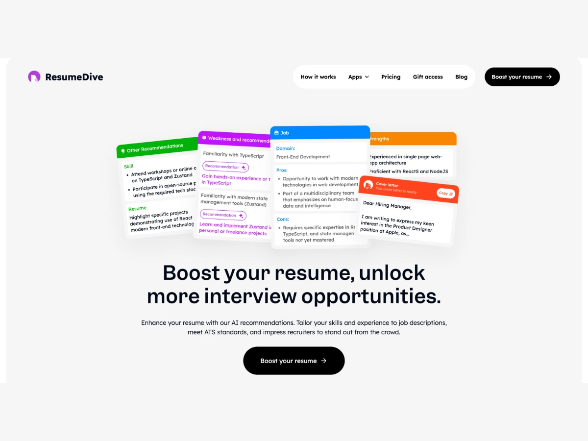 ResumeDive product thumbnail