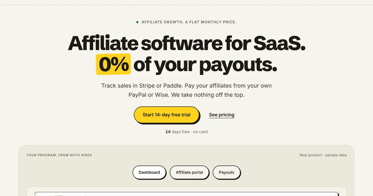 AffiliateRail screenshot