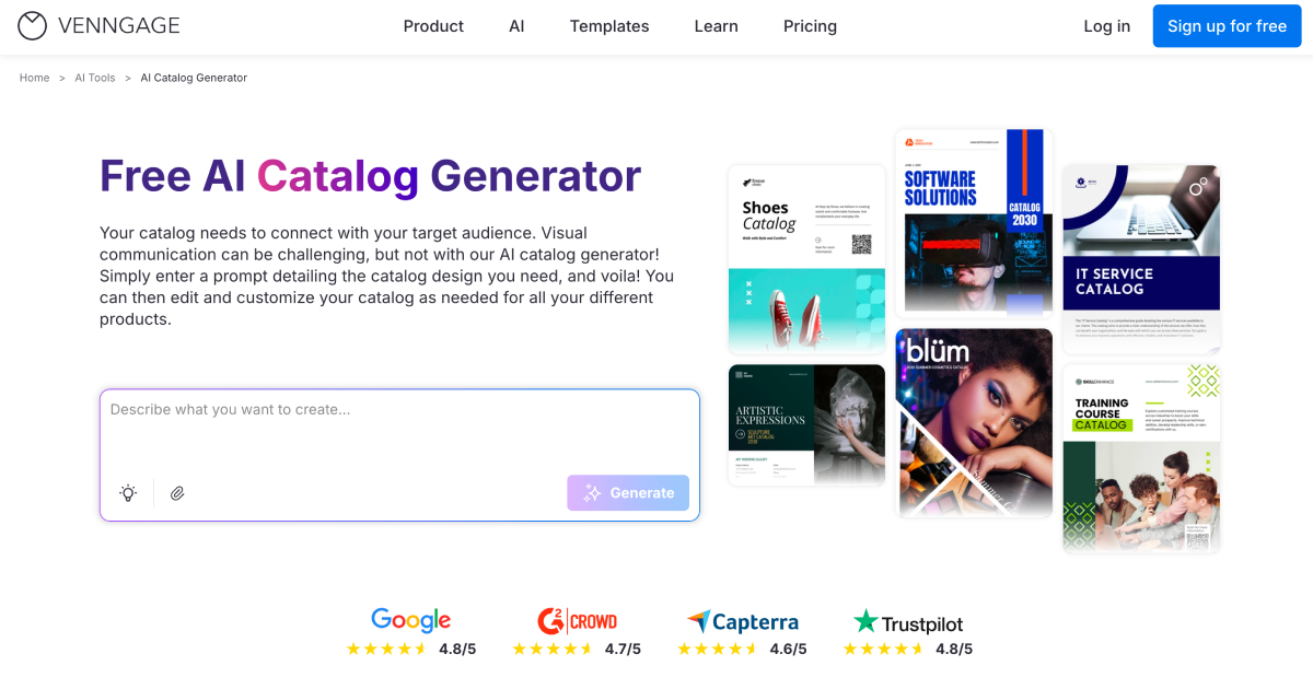 AI Catalog Generator screenshot