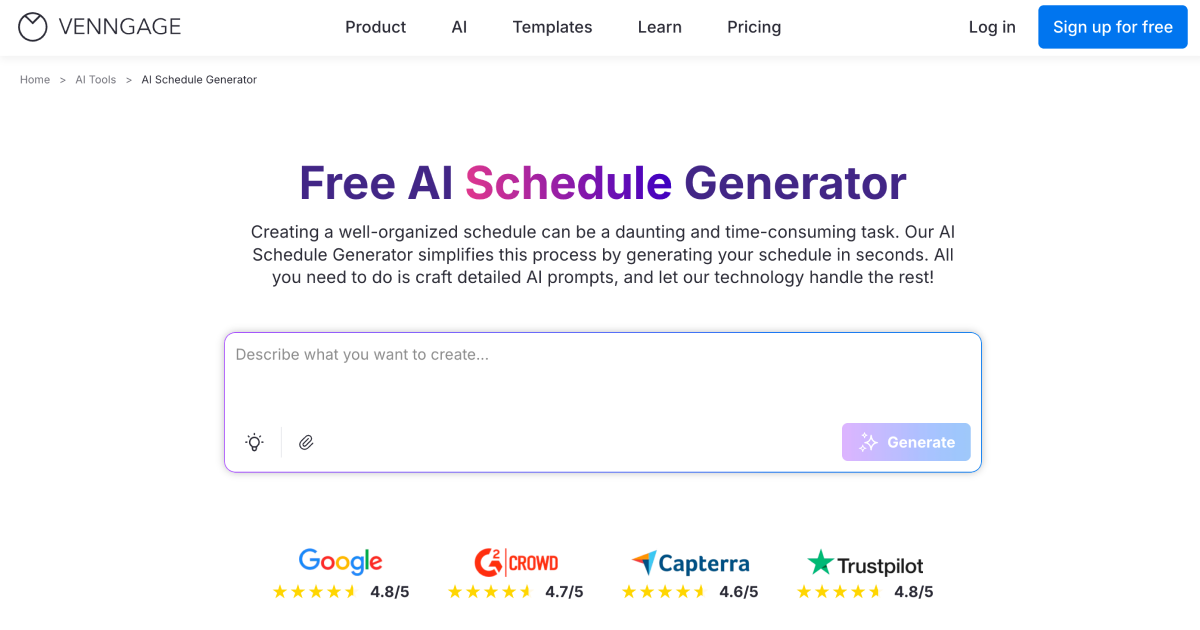 AI Schedule Generator product thumbnail