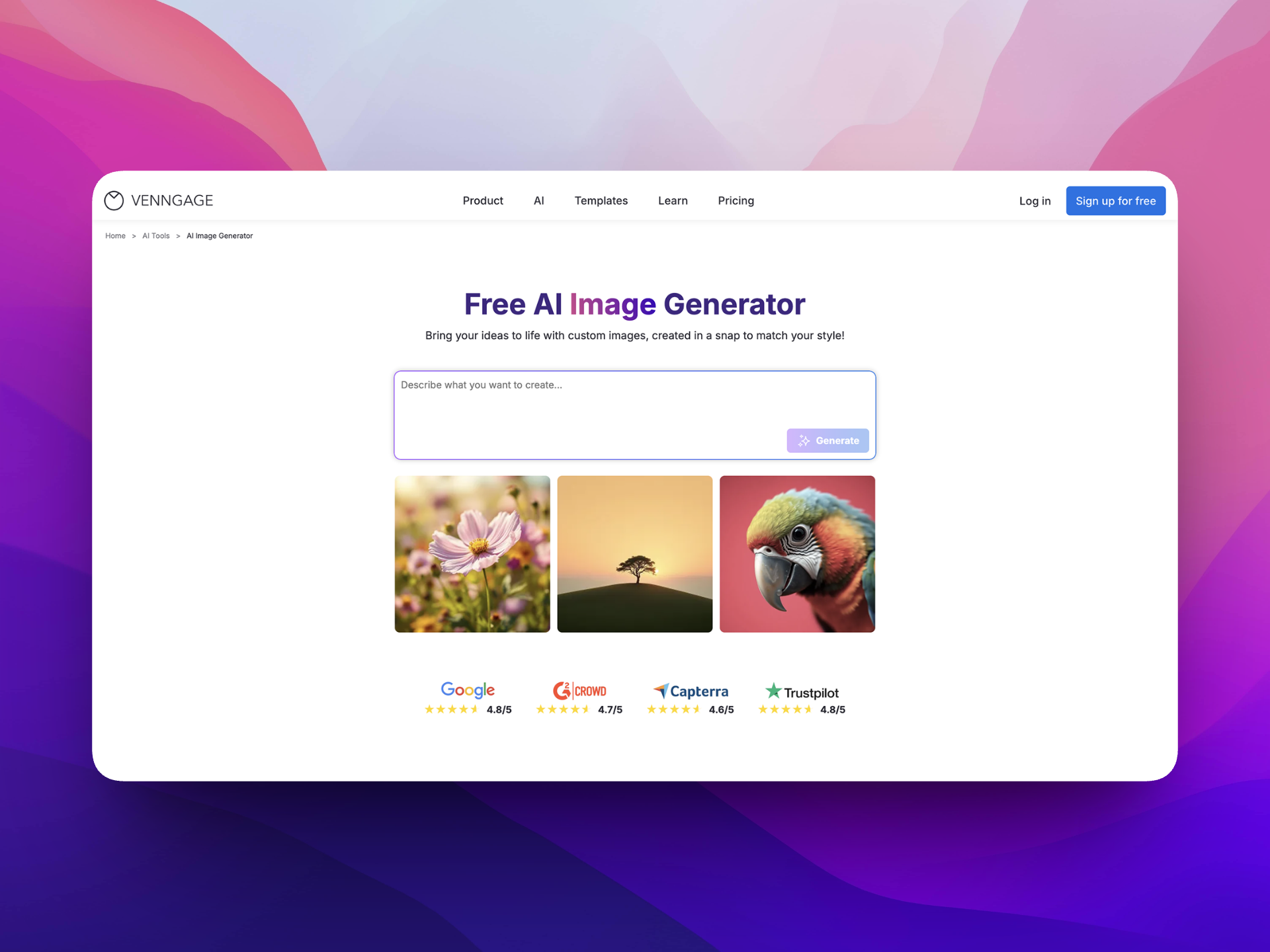 AI Image Generator screenshot