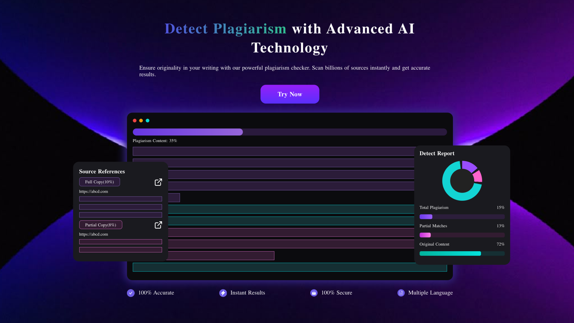 AI Plagiarism Checker screenshot