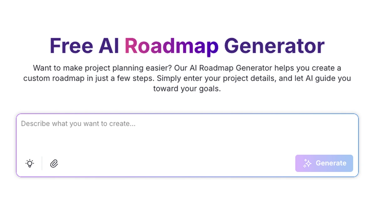 AI Roadmap Generator screenshot