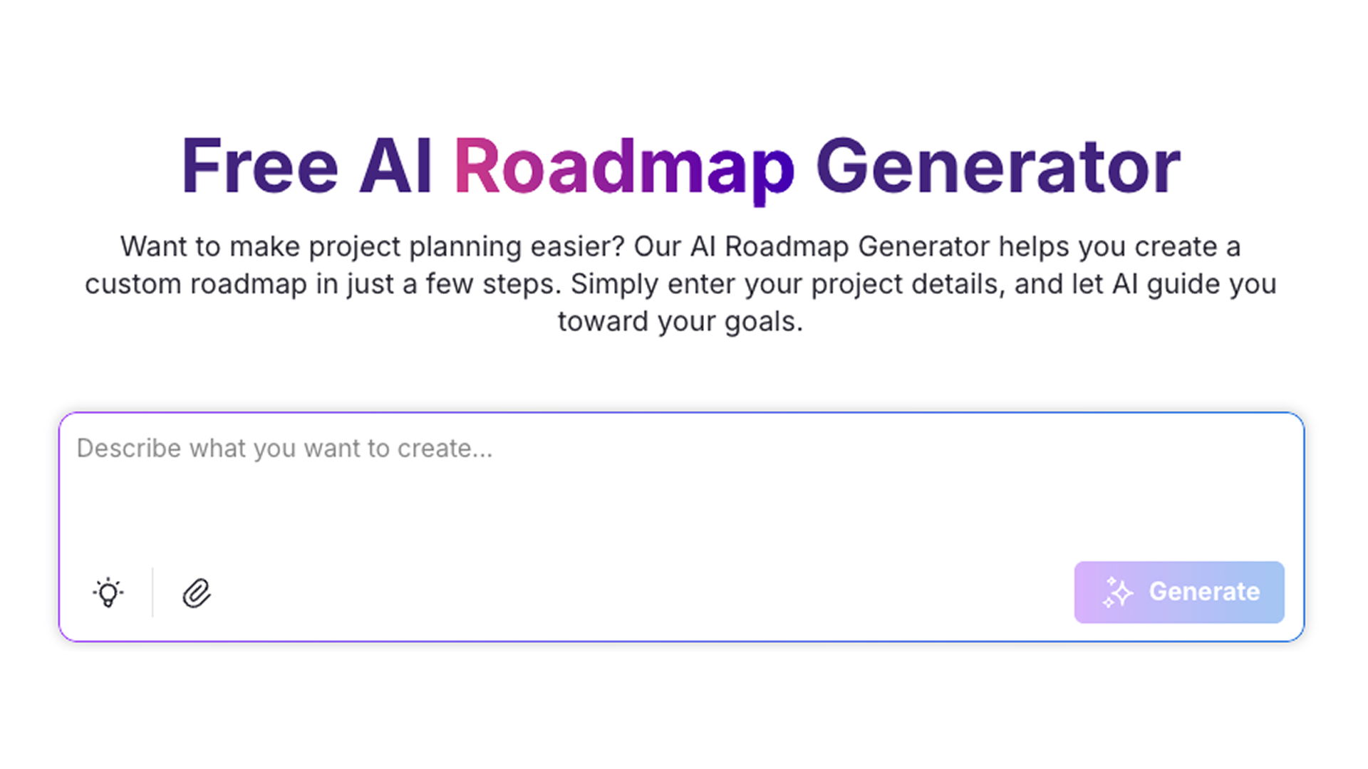 AI Roadmap Generator screenshot