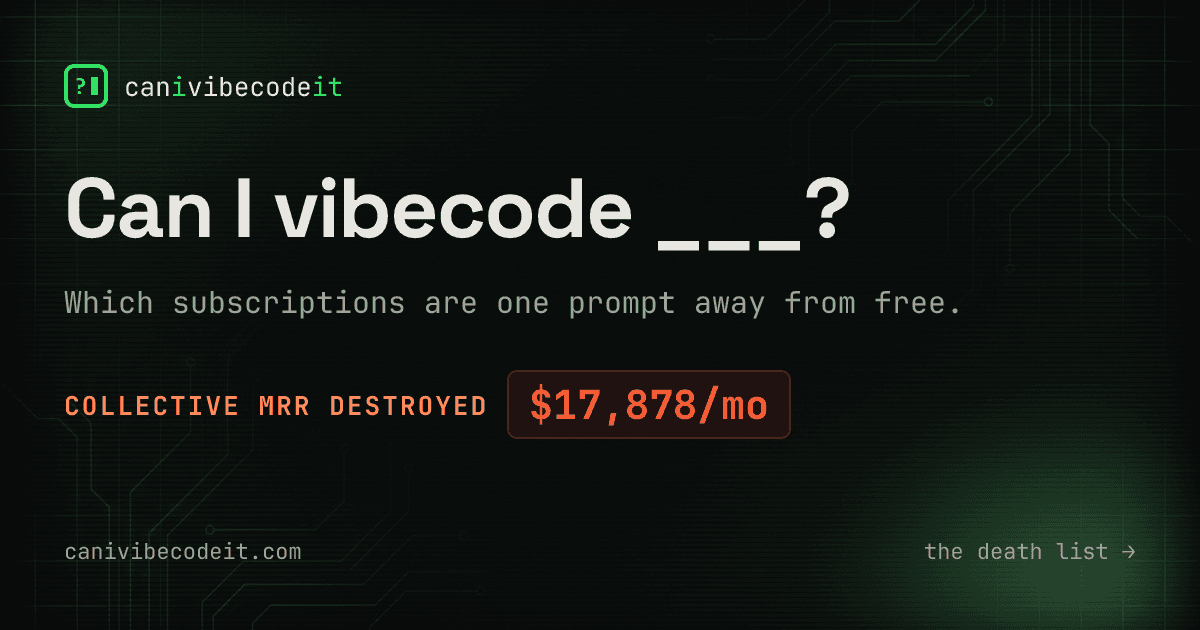 Can I Vibecode It? screenshot
