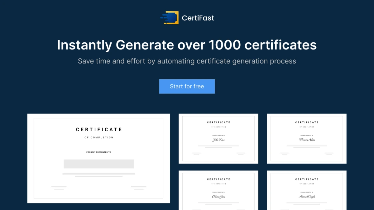 Certifast screenshot