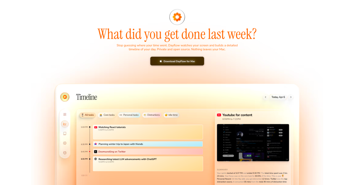 Dayflow screenshot