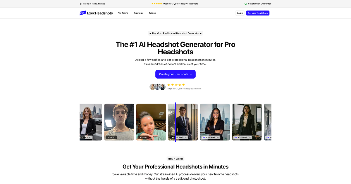 ExecHeadshots screenshot