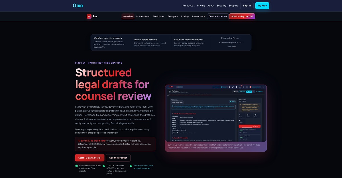 Gixo Lex screenshot