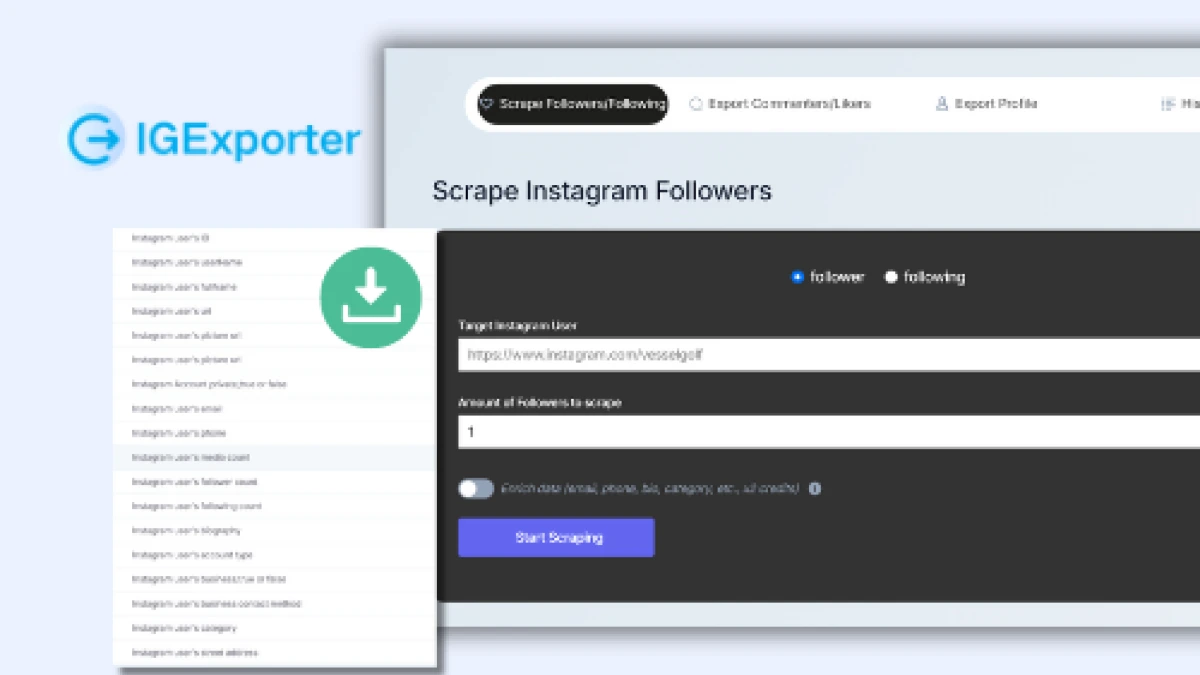 IGExporter screenshot