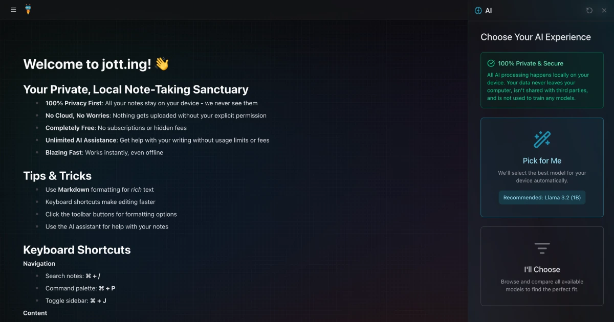 jott.ing screenshot