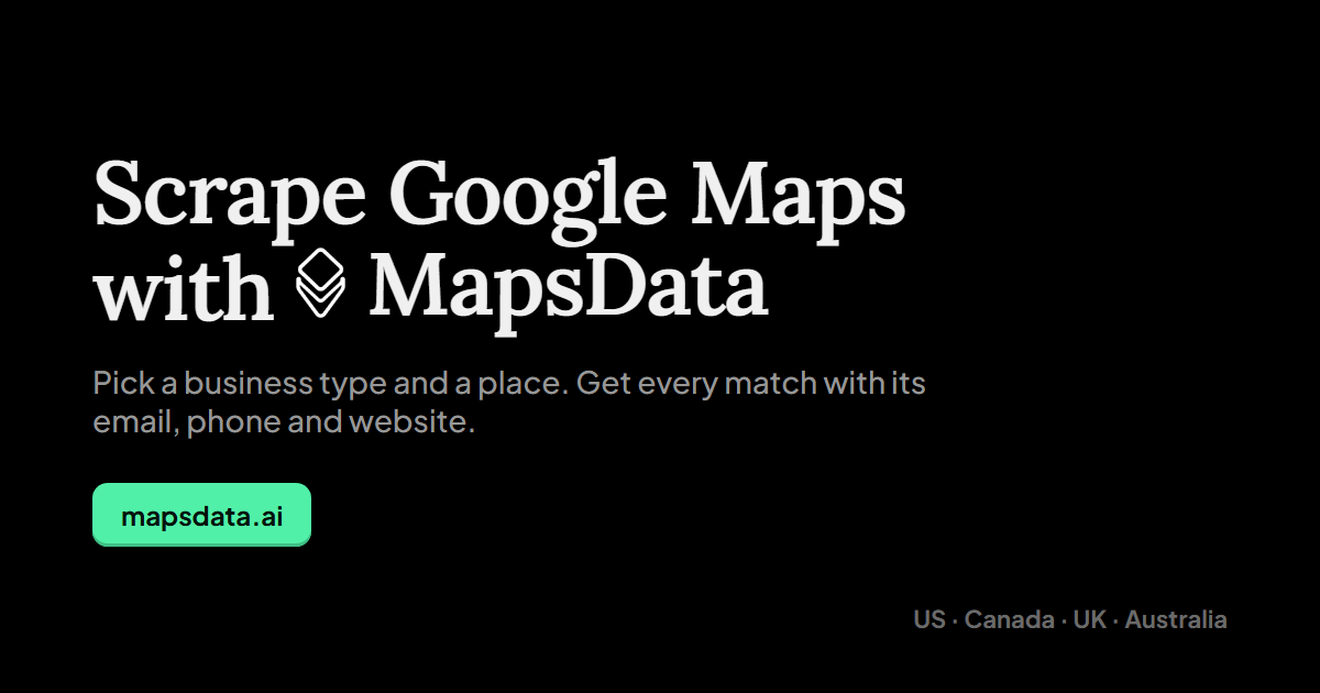 MapsData product thumbnail