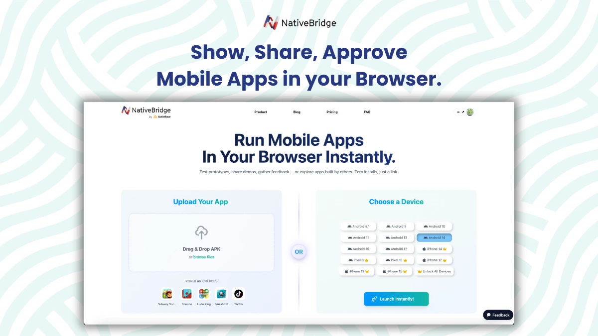 NativeBridge screenshot