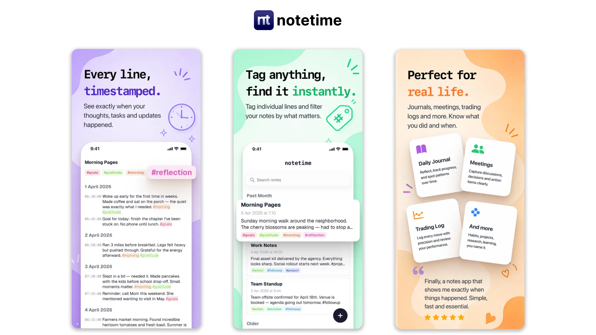 notetime screenshot