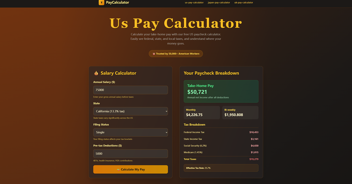 PayCalculator screenshot