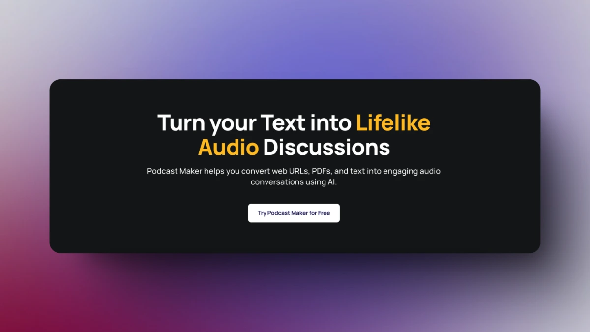 Podcast Maker product thumbnail