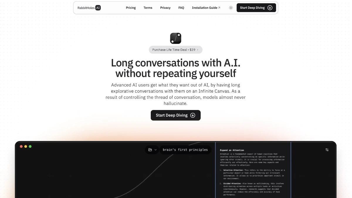 RabbitHoles AI product thumbnail