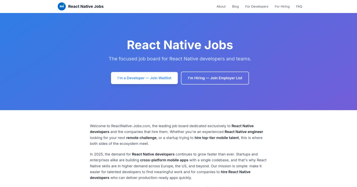 ReactNative Jobs product thumbnail
