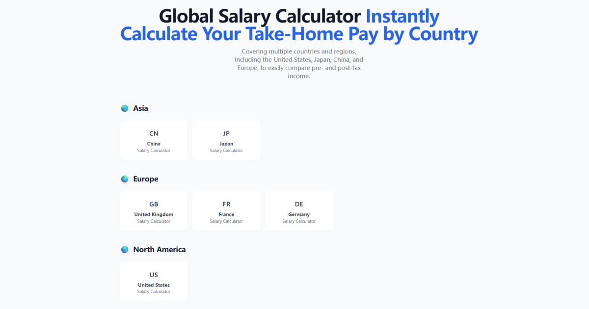 Salary Calculator screenshot