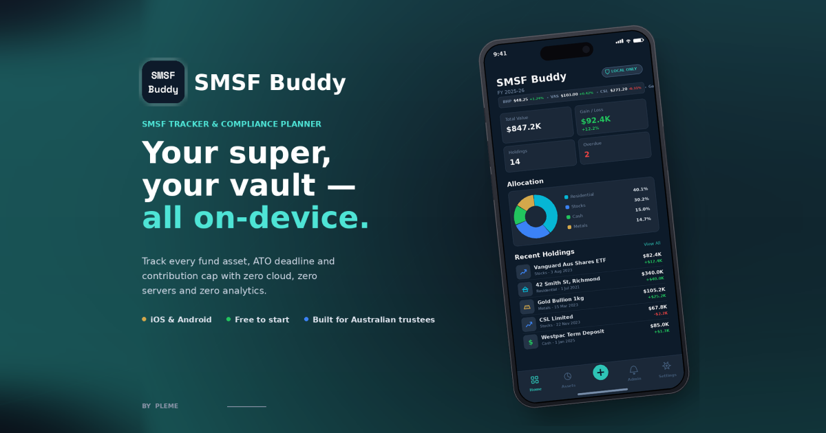 SMSF Buddy screenshot