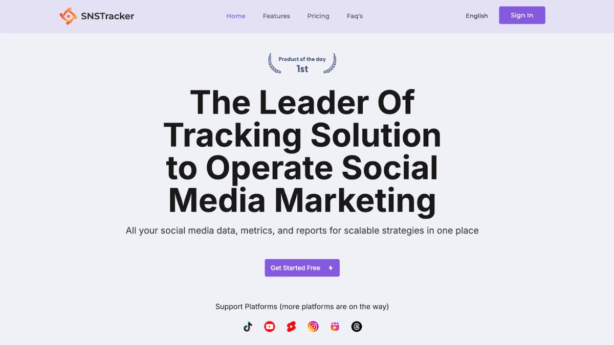 SNSTracker product thumbnail