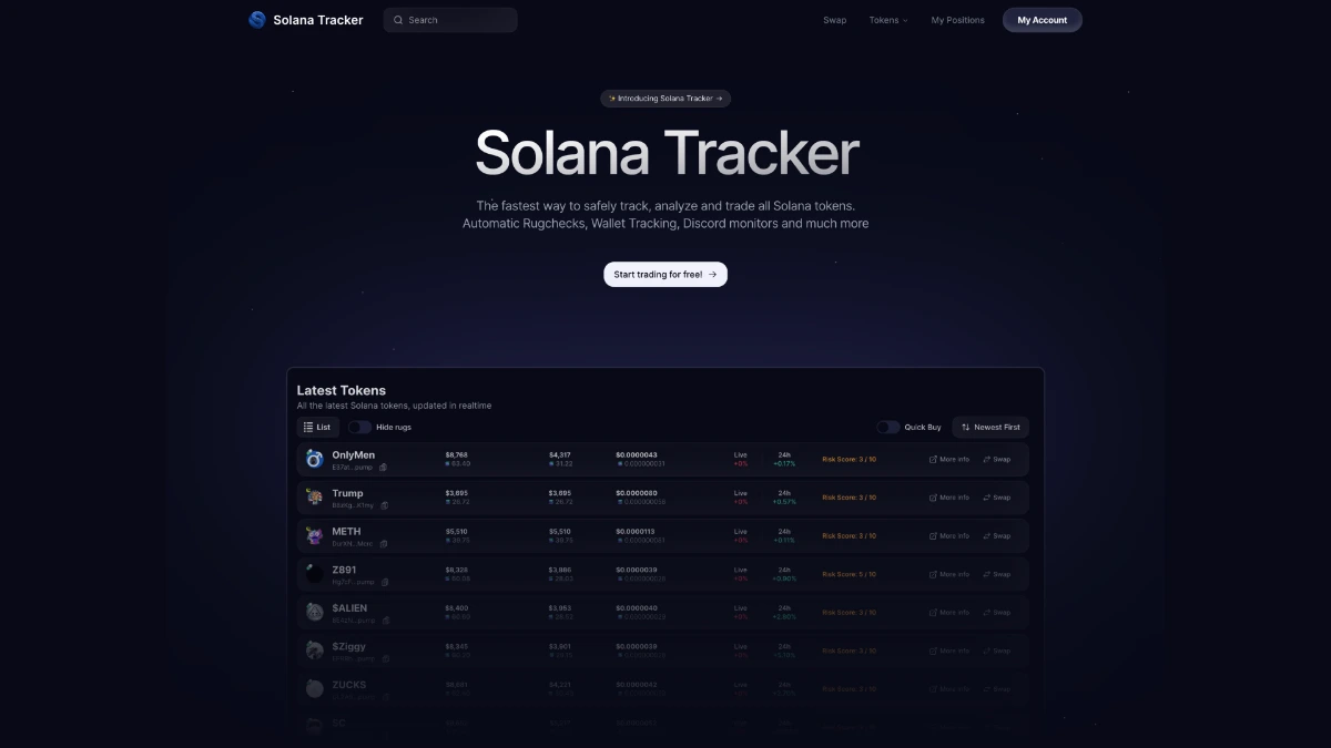 Solana Tracker product thumbnail