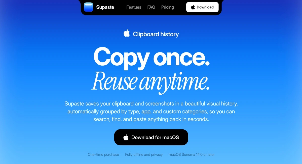 Supaste screenshot