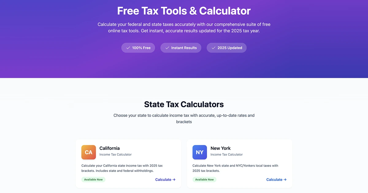 TaxTools AI screenshot