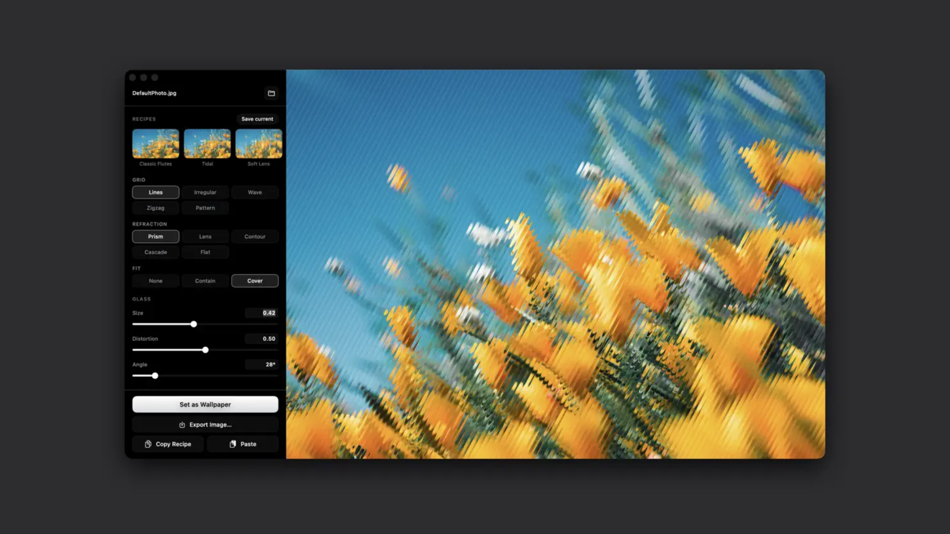 Vitrine screenshot