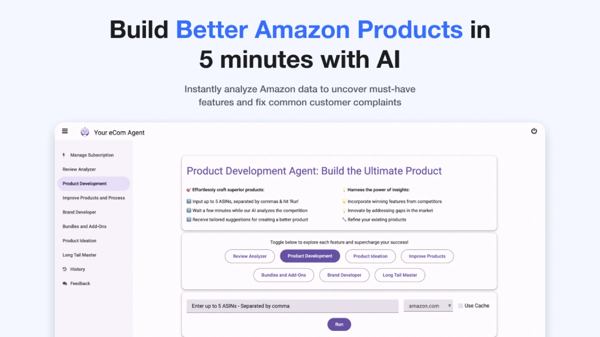 Your eCom Agent screenshot